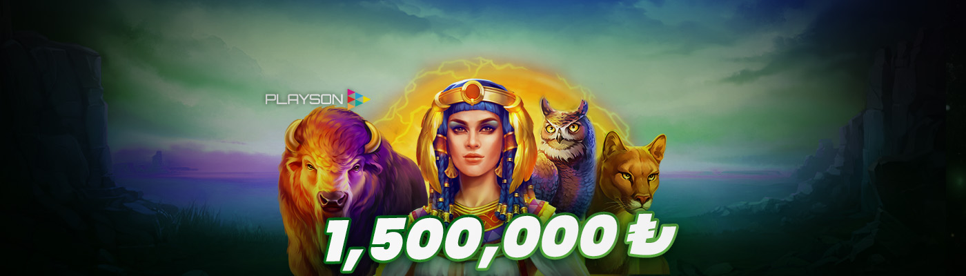 Playson Slotlarından 1.500.000 TL Nakit Ödül play