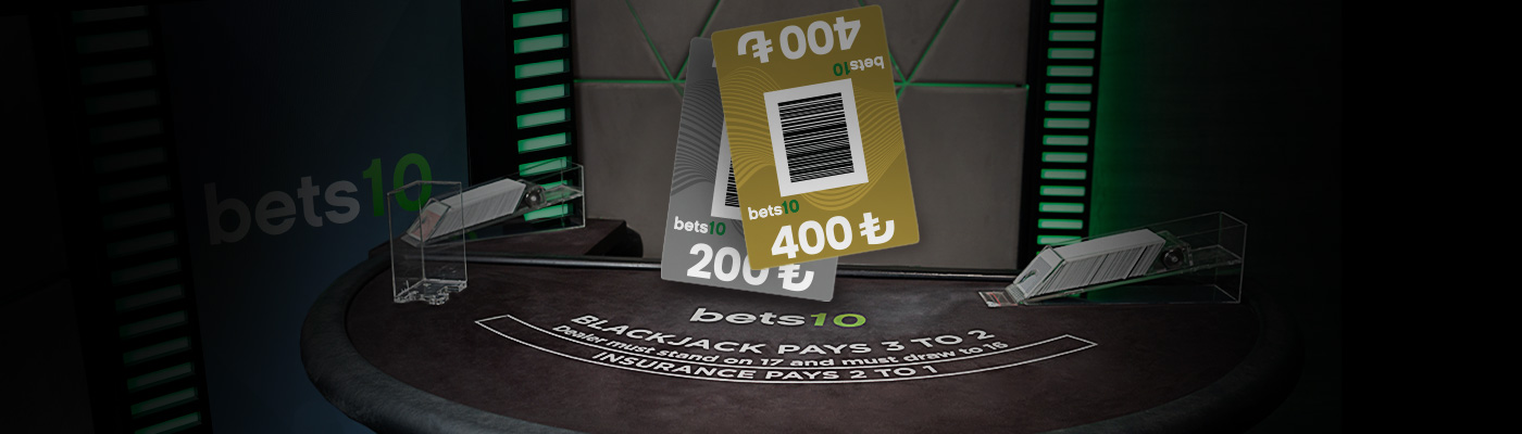 BETS10 BLACKJACK'TEN 3.000 TL'YE VARAN ÖDÜL